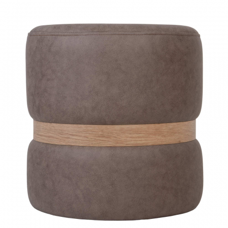 Taburet RING stofa cu inel stejar [8]