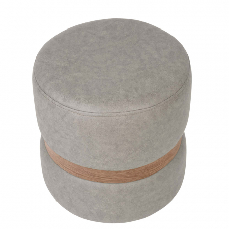 Taburet RING stofa cu inel stejar [2]