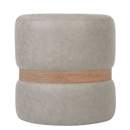 Mobila living - Taburet RING stofa cu inel stejar