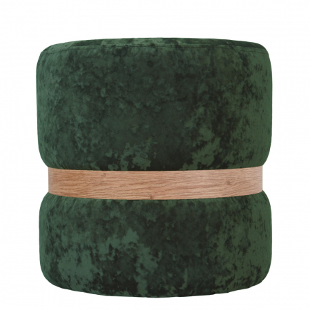 Taburet RING catifea cu inel stejar [5]