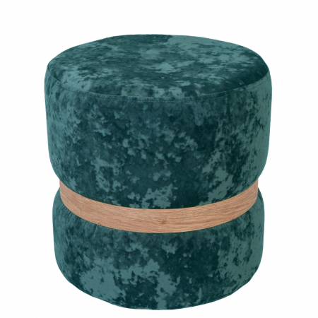 Taburet RING catifea cu inel stejar [1]
