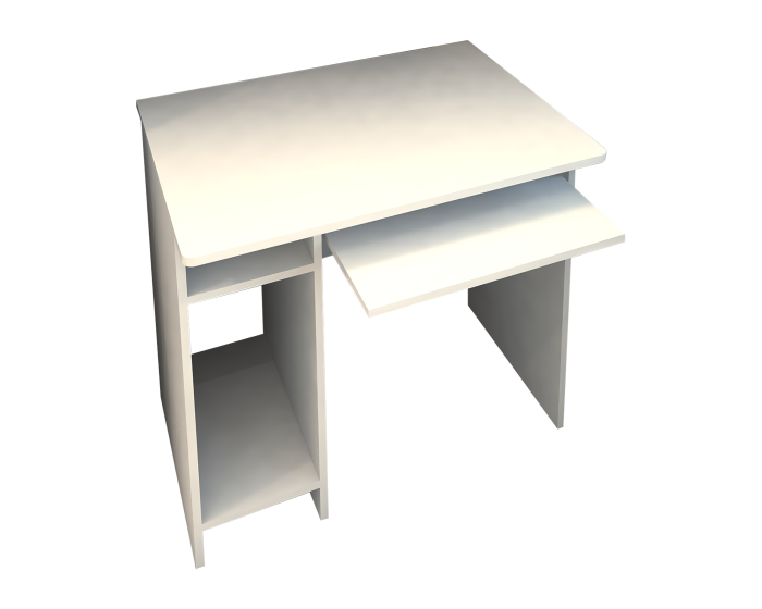 Birou Pc Skm-12 Ro,82x60x74 cm, Alb [5]