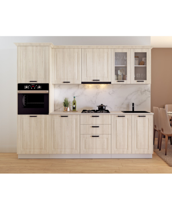 Bucatarie ATHENA 2.66 MDF, 266x223x60cm, lemn alb [3]