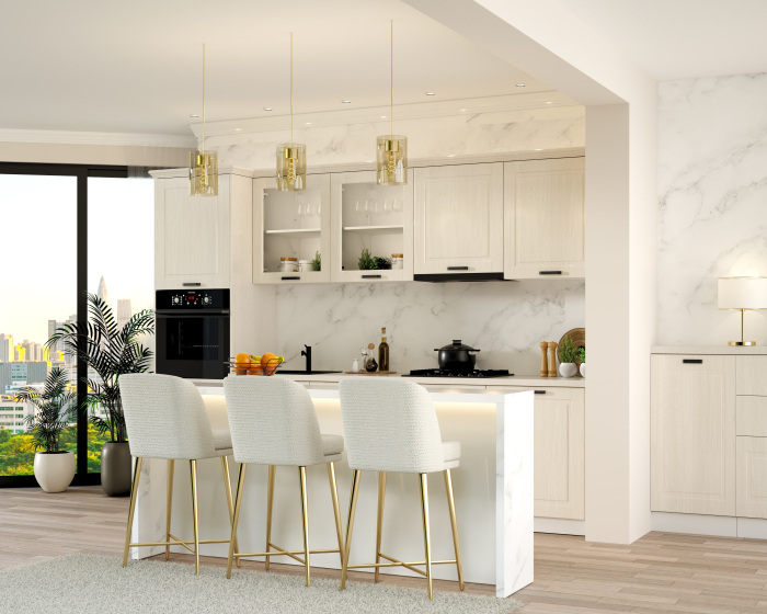 Bucatarie ATHENA 3.03 MDF, 303x223x60cm [6]