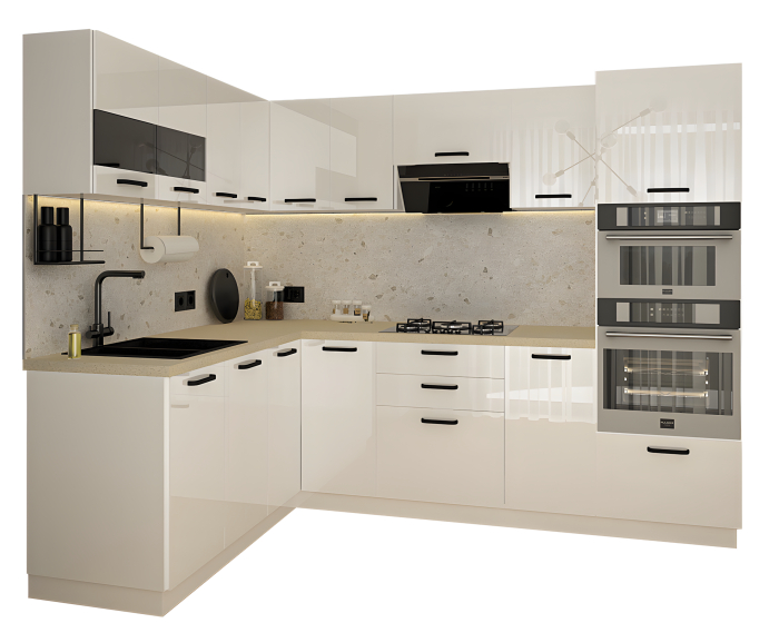 Bucatarie Daria colt V1, Alb [6]