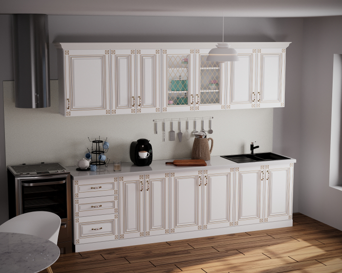 BUCATARIE IMPERIA MS ALB 2.6M MDF [2]