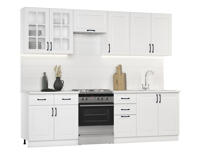 Bucatarie Michelle 2.6m MDF Ro, ALB [3]