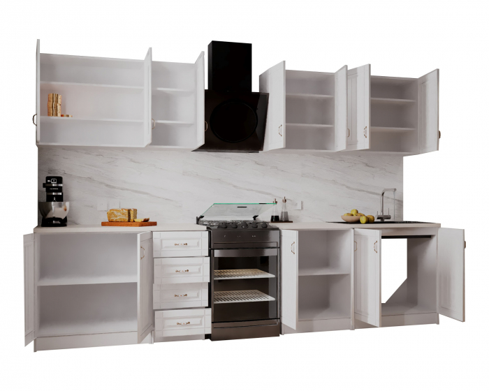 BUCATARIE PROVENCE RO 2.6M MDF, ALB [8]