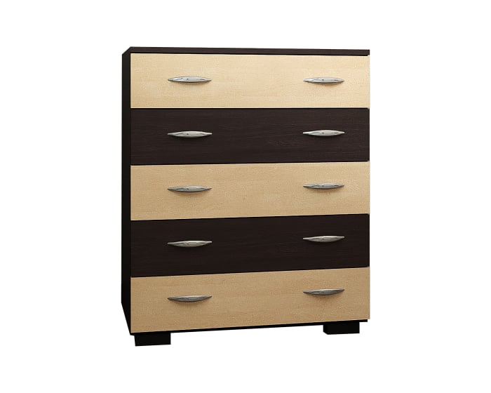 Comoda Alin 5 Sertare Wenge + Mesteacan [6]