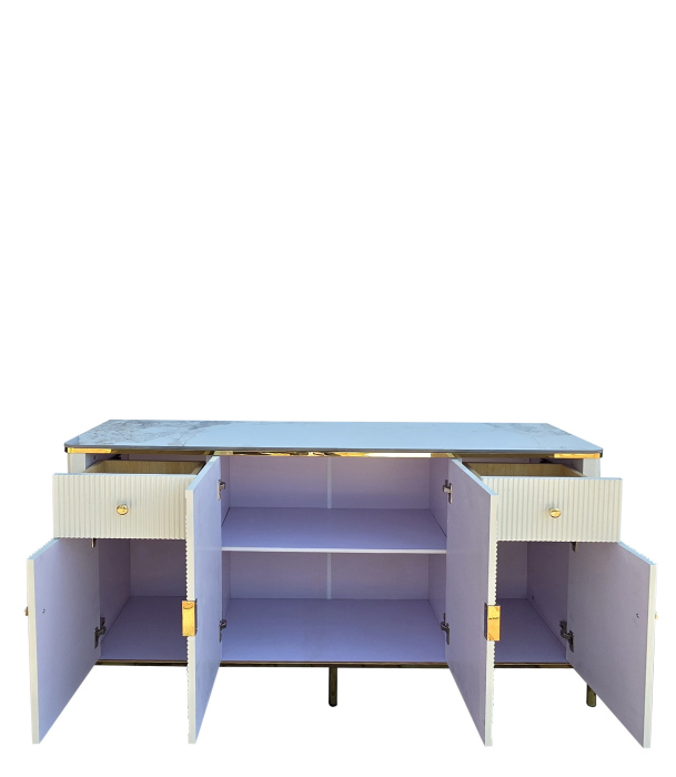 Comoda Aurora MDF Alb 150x40x85 cm [3]