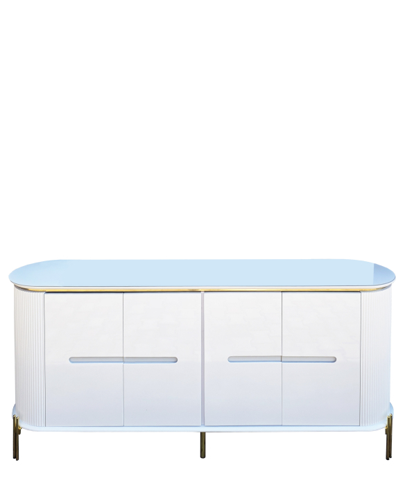 Comoda Elegance MDF Alb 180x40x80cm [3]