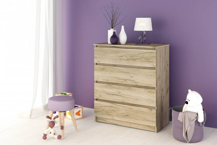 Comoda MP5 4S, 90x44x103cm, Stejar k002