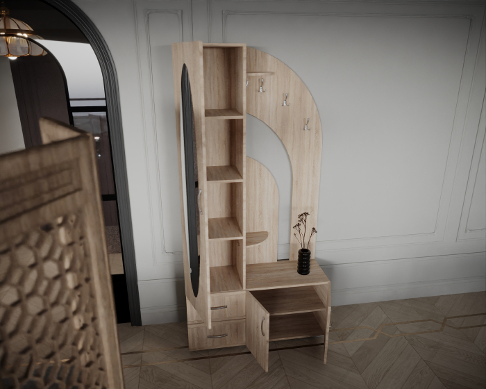 Cuier Thomas,100x34x200 cm, Sonoma [4]