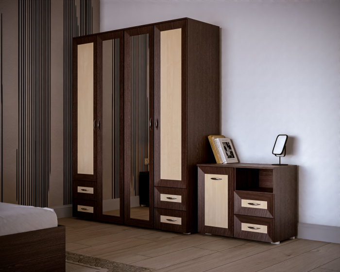 Dormitor Palermo Wenge+Mesteacan [3]