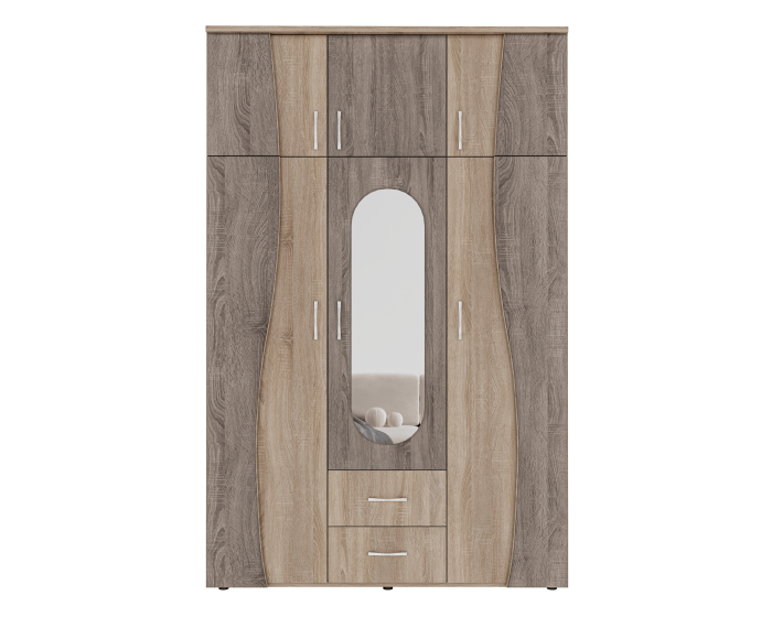 Dulap 3U S 120x50x198cm Sonoma+Truffe [4]