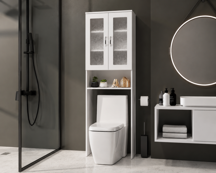 Dulap Baie Ms Alb 60x25x180 cm [5]