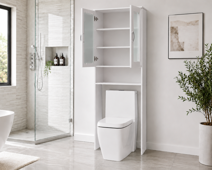 Dulap Baie Ms Alb 60x25x180 cm [2]