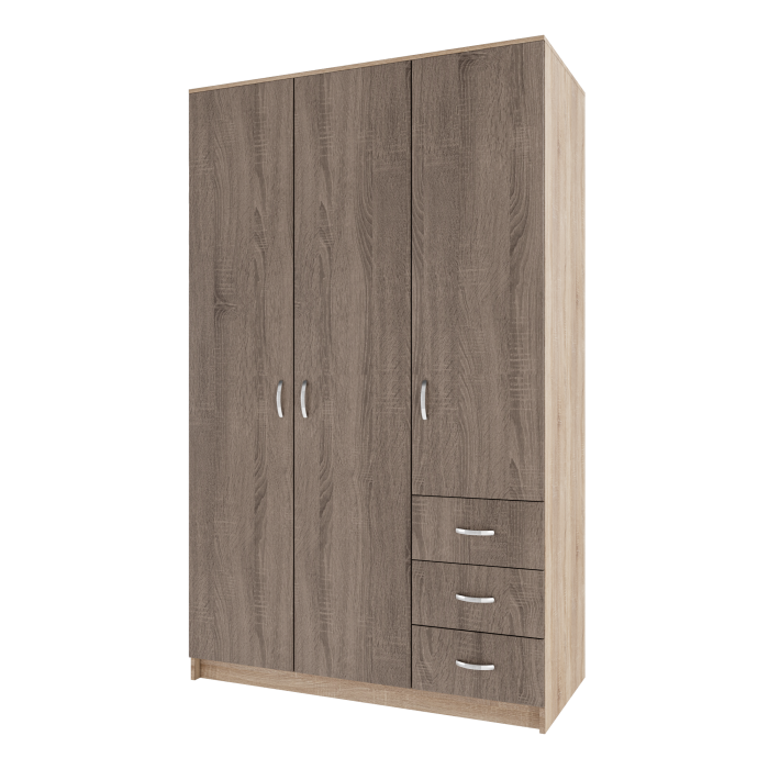 Dulap Ionut, 120x50x200 cm, Sonoma/Trufe [5]