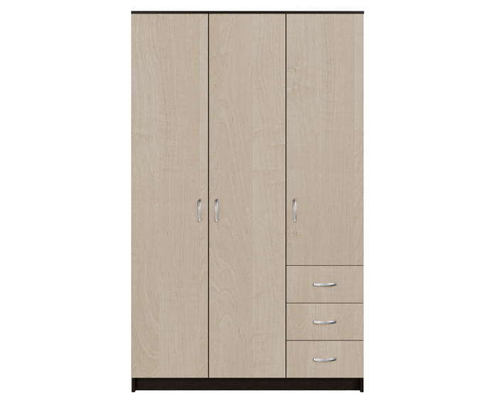 Dulap Ionut,120x50x200 cm, Wenge+Mesteacan [4]