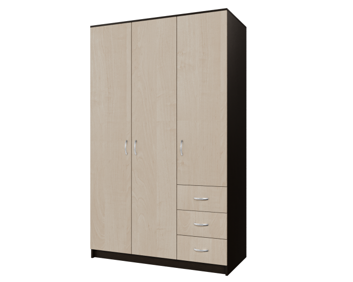 Dulap Ionut,120x50x200 cm, Wenge+Mesteacan [5]