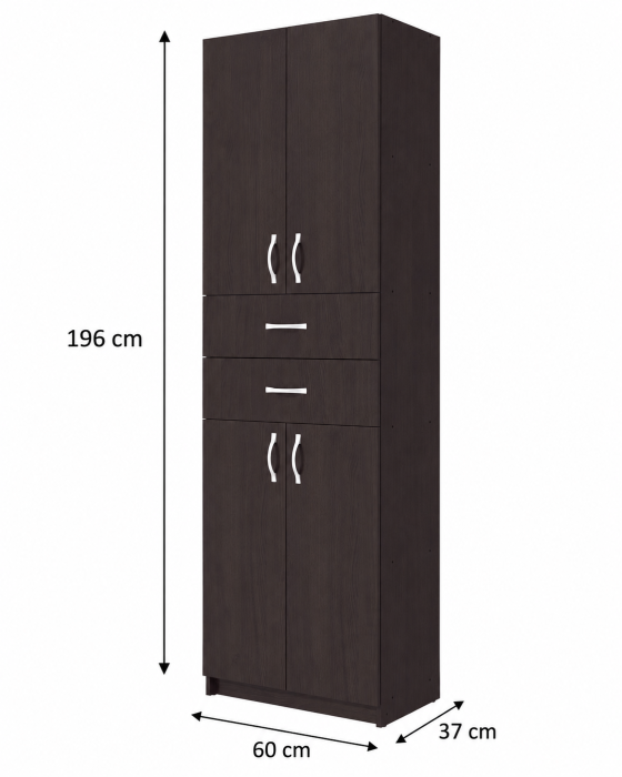 Dulap KSC-11 Ro Wenge 60x37x196 cm [6]