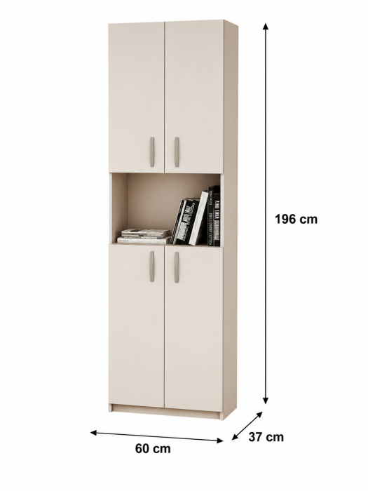 Dulap KSC-5 RO 60x37x196 cm Alb [6]