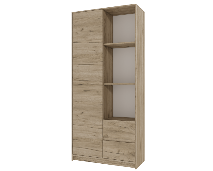 Dulap MP1 - 1U+2S, 80x33x180 cm, Stejar K002 [5]