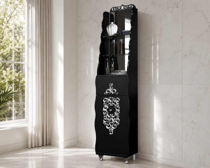 Dulap Temptation Negru 45x204x31 cm