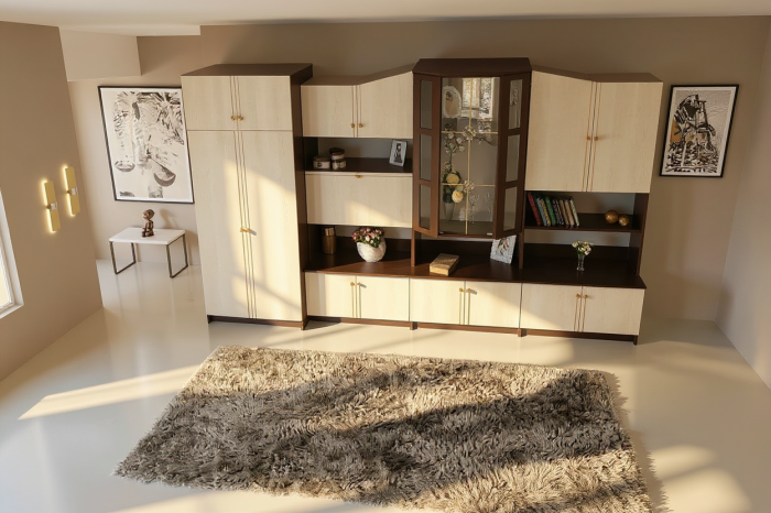 Living Oscar UA Wenge Mesteacan 360x52x207 cm [6]