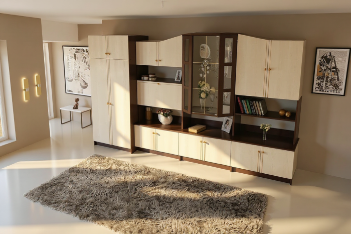 Living Oscar UA Wenge Mesteacan 360x52x207 cm [4]