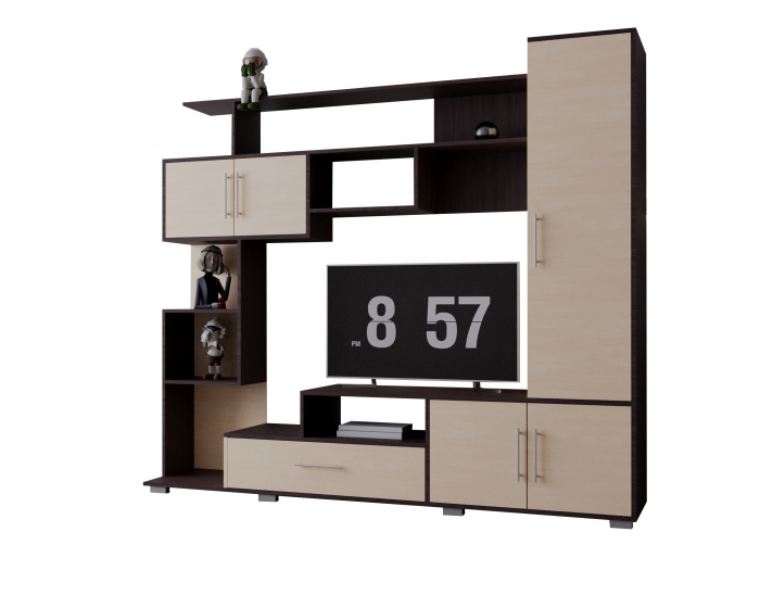 Living Pekin RO Wenge+Mesteacan 210x40x179 cm [8]