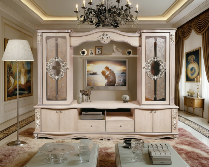 Living Versailles MDF Stejar Alb  240X50X195 cm [4]