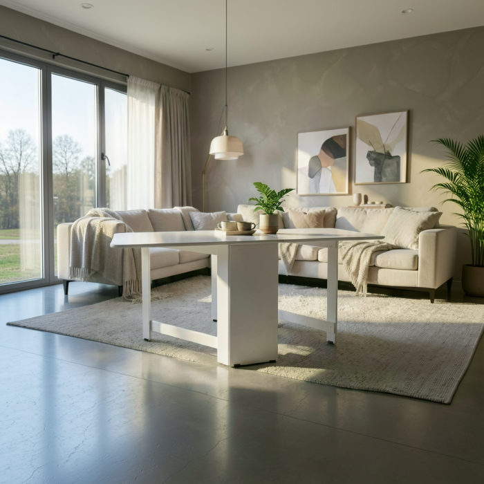 Masa Plianta Ro Alb 166x80x75 cm [5]