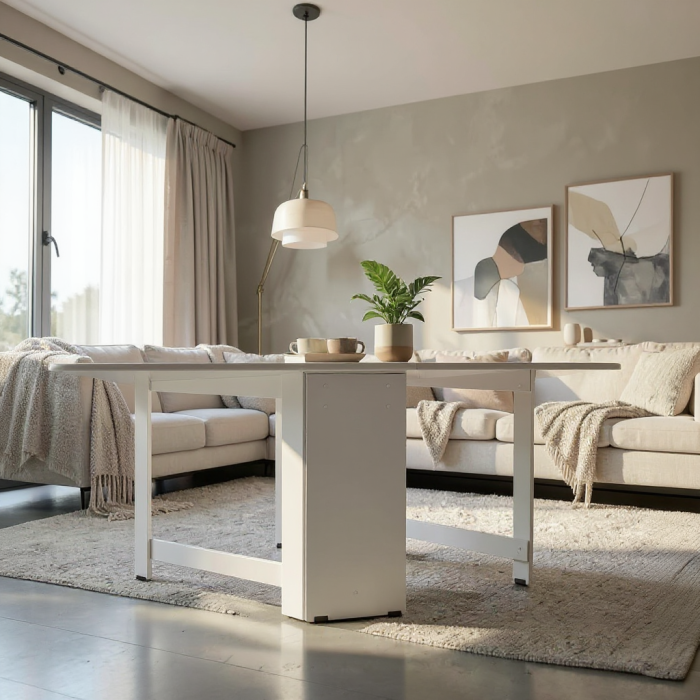 Masa Plianta Ro Alb 166x80x75 cm [3]