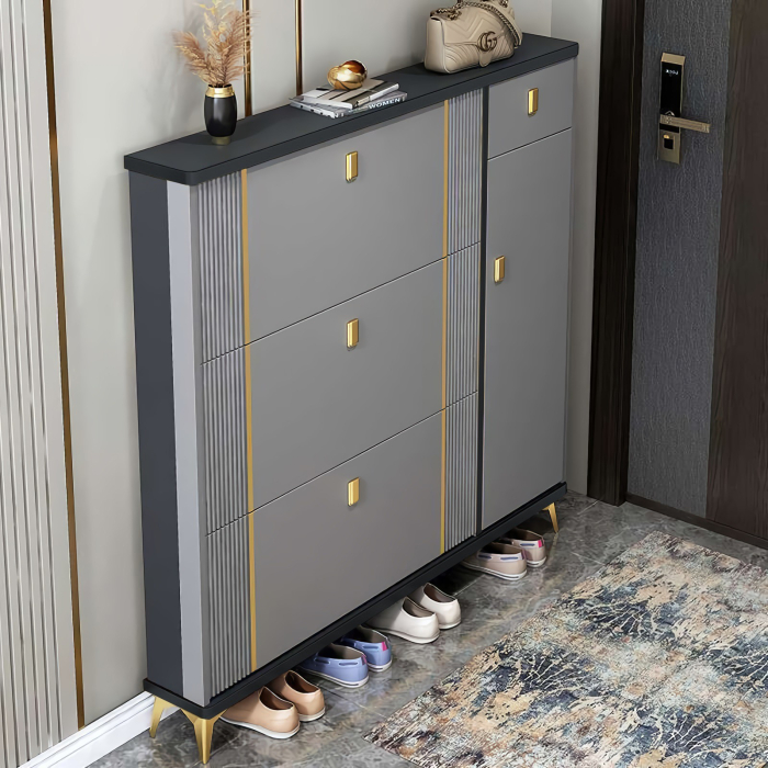 Pantofar 113-602 MDF Grey, 100x24x118cm [1]