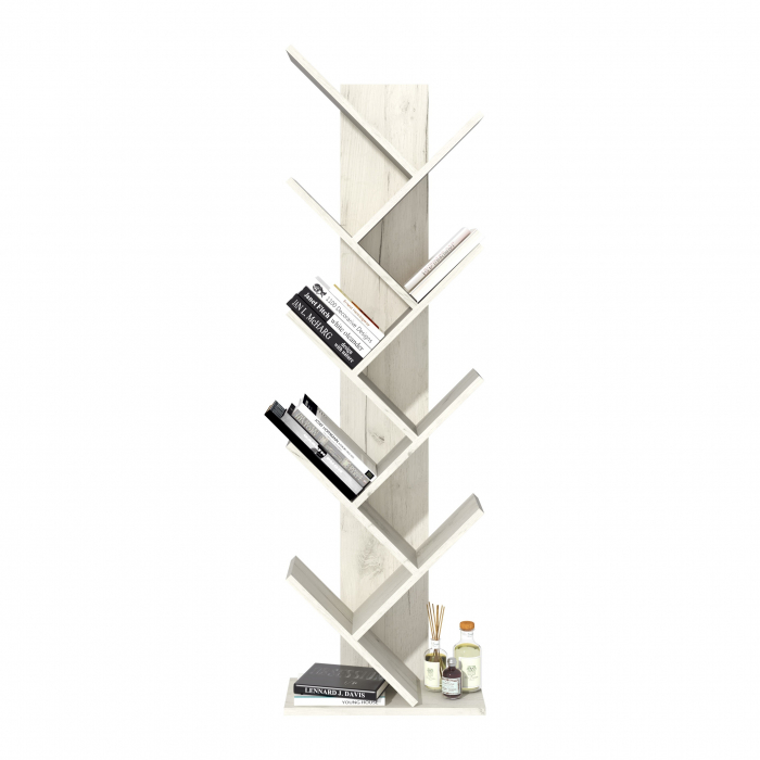 Raft pentru carti, 43x20x143cm, Stejar k001 [2]