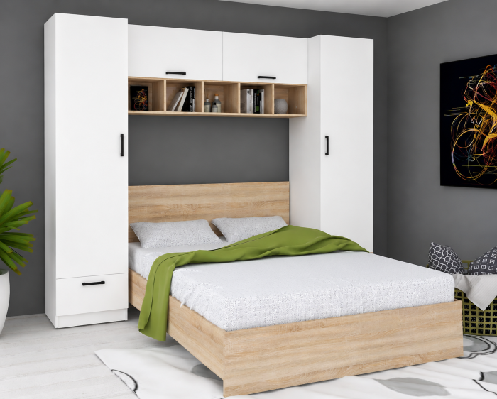 Set Dormitor Teo Alb Sonoma