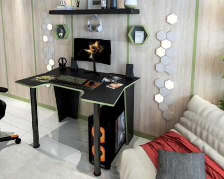 Birou Pc Kl 9.1 Wenge+Galben [3]