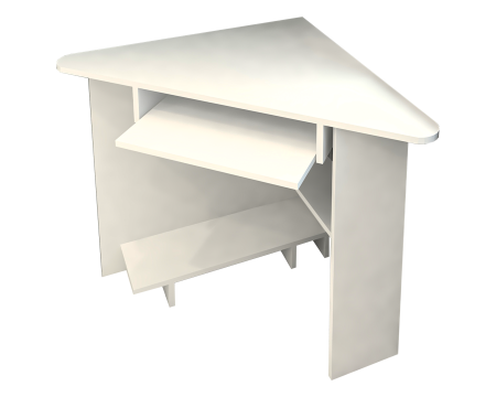 Birou pe Colt SU15 Ro, 76x76x75 cm, Alb [5]