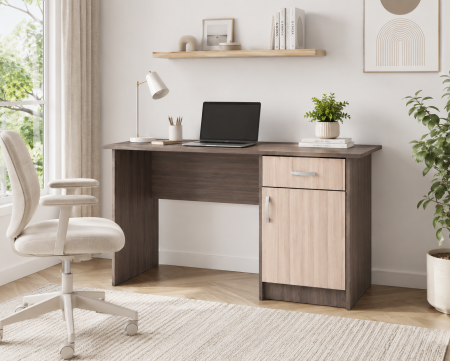 MOBILIER BIROU - Birou Rondo, 120/42/75 cm, Simo