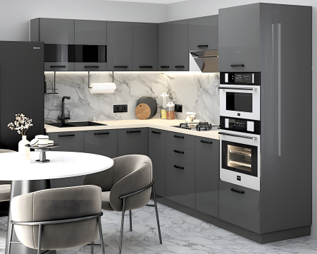 Bucatarie Daria colt V1,  Antracit [2]