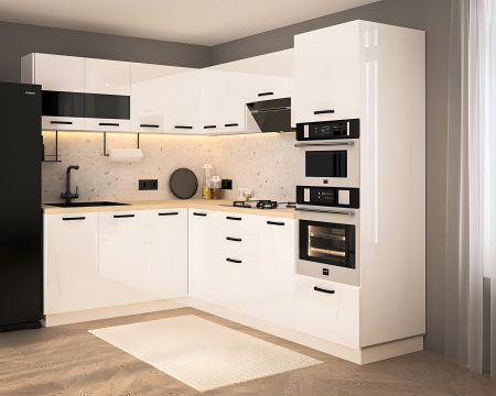 Bucatarie Daria colt V1, Alb [2]