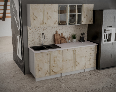 MOBILIER BUCATARIE - Bucatarie Karina 2m, Marmura