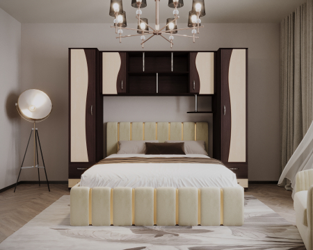 MOBILIER DORMITOR - Camera Tineret Lory II Wenge + Mesteacan