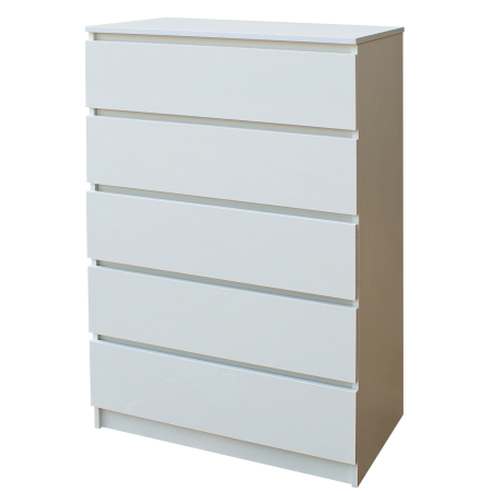MIC MOBILIER - Comoda ARIA 5 Sertare 70x40x112cm Alb