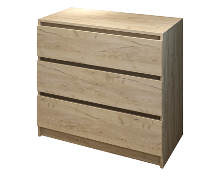 Comoda MP5 3S, 90x44x80 cm, Stejar k003 [6]