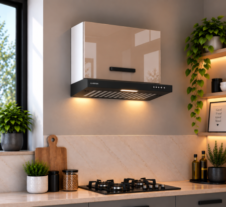 MOBILIER BUCATARIE - Corp superior bucatarie Daria, hota clasica, 60-1UO-H40, acril cappuccino