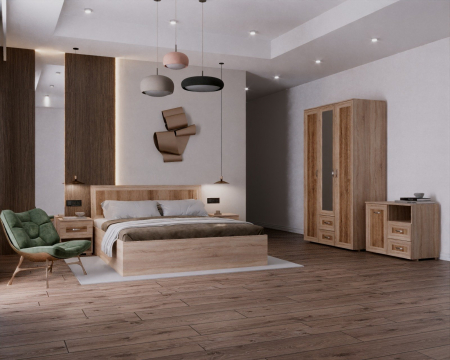 Dormitor Cezar Sonoma+Trufe [2]