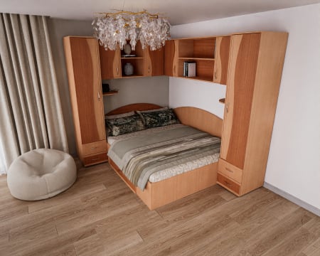 Dormitor Tineret Colt S, Fag+Cires 187x51/247x200 cm [3]