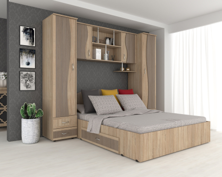 Dormitor Tineret, Sonoma+Truffe 227x51/205x200 cm [1]